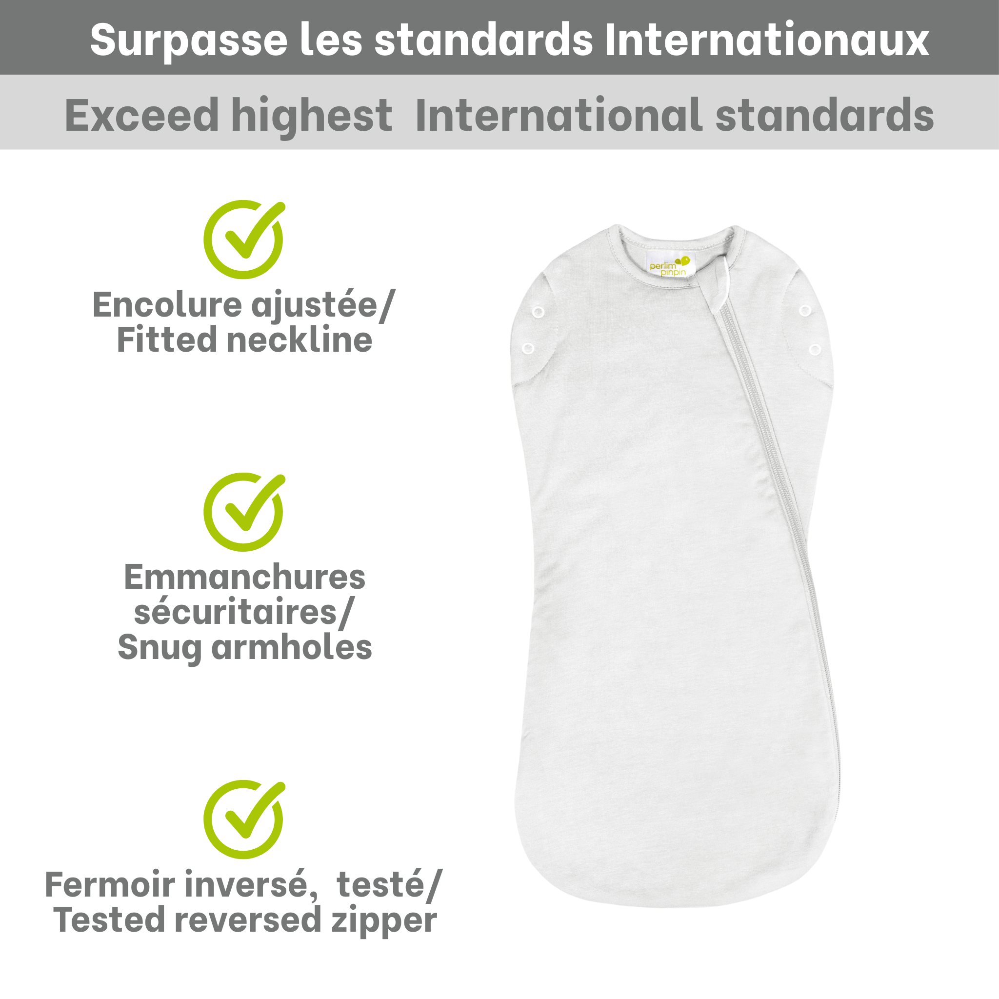 Bamboo newborn sleep sack - Ivory (1.0 tog)