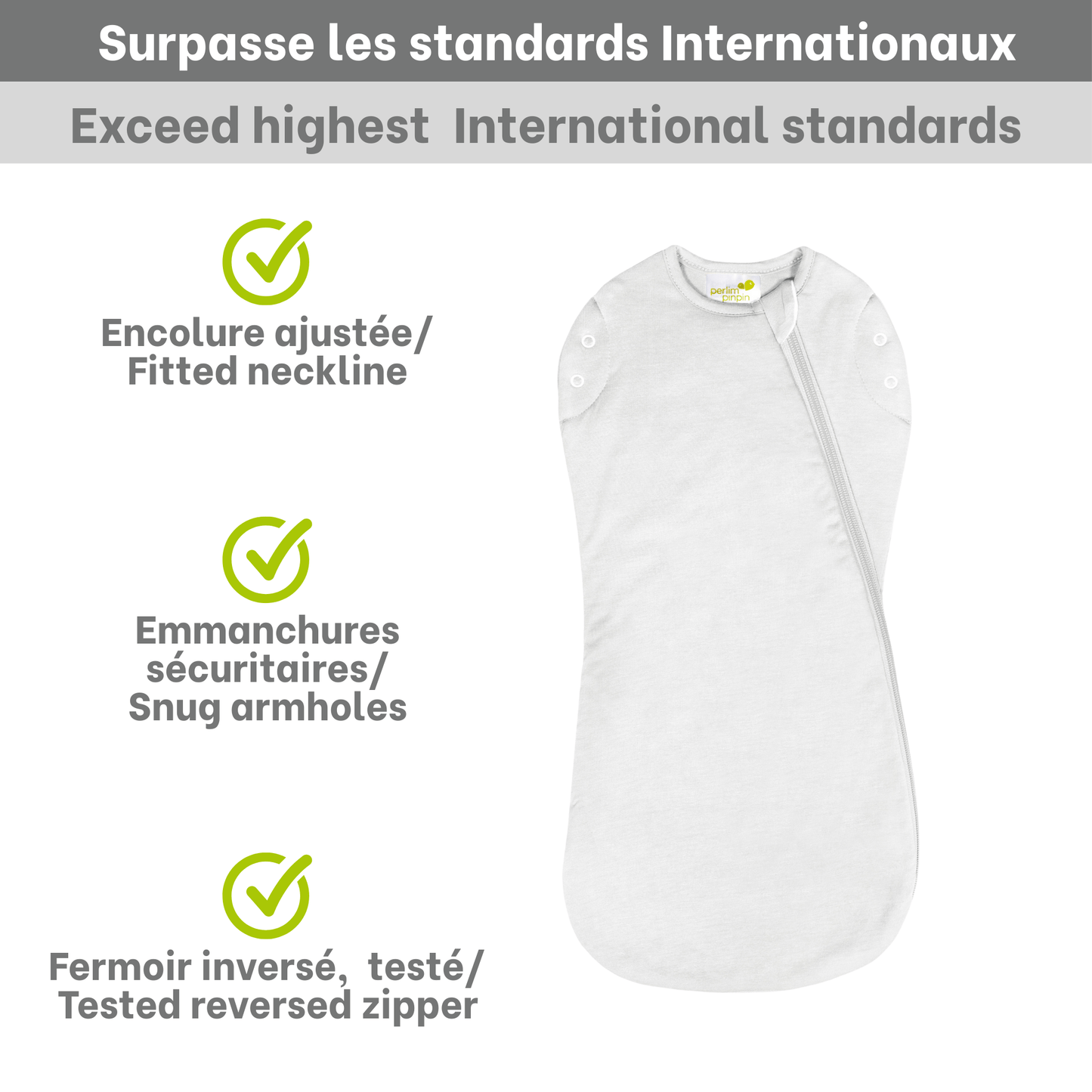 Bamboo newborn sleep sack - Ivory (1.0 tog)