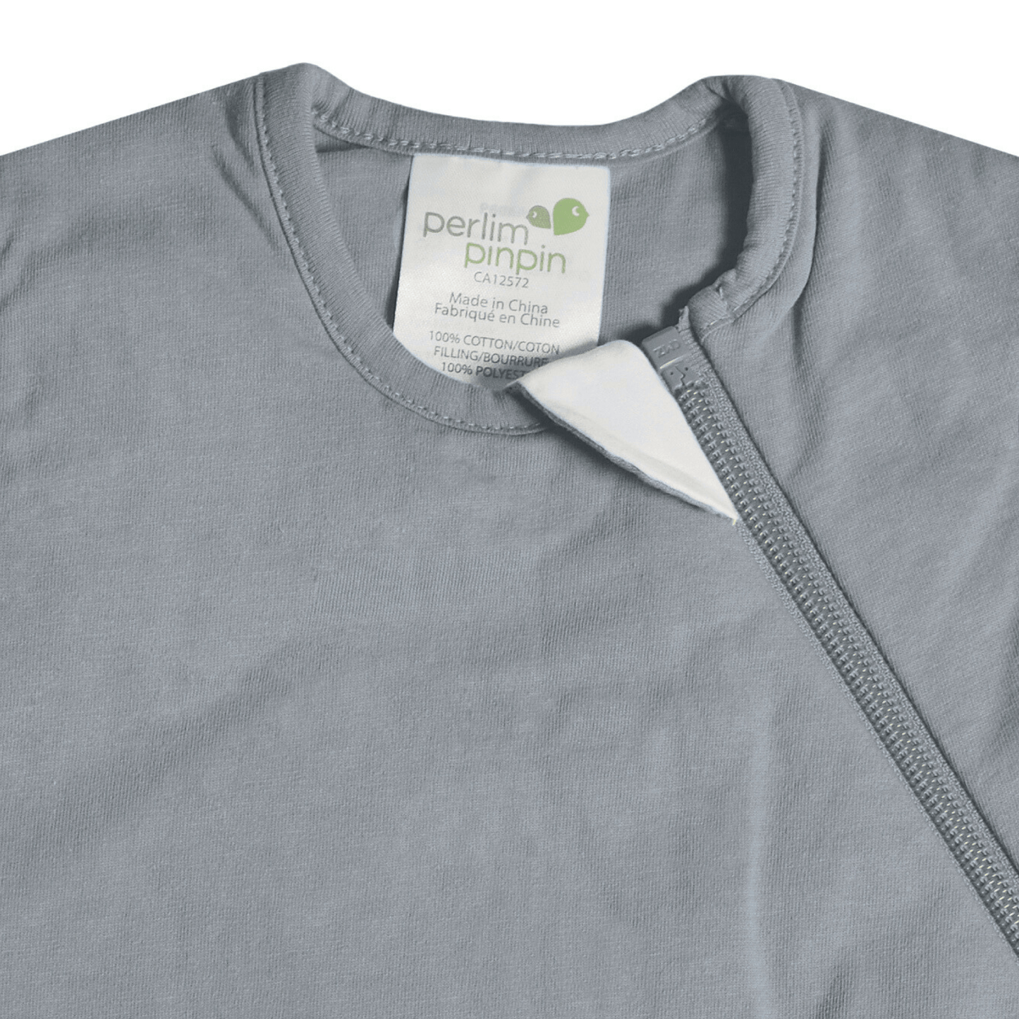 Bamboo newborn sleep sack - Pebble Gray (1.0 tog)