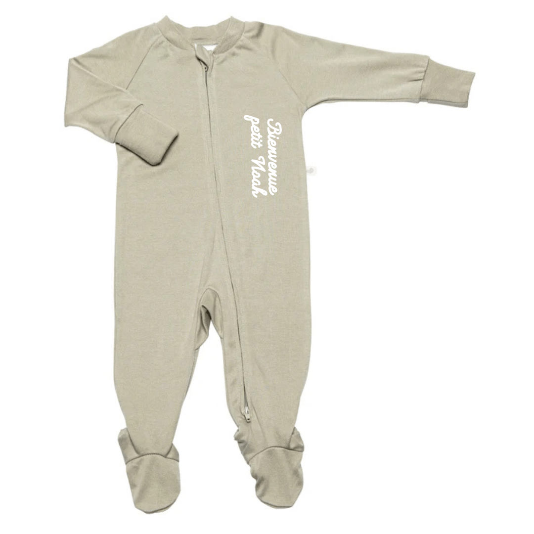 Bamboo baby sleeper - Taupe