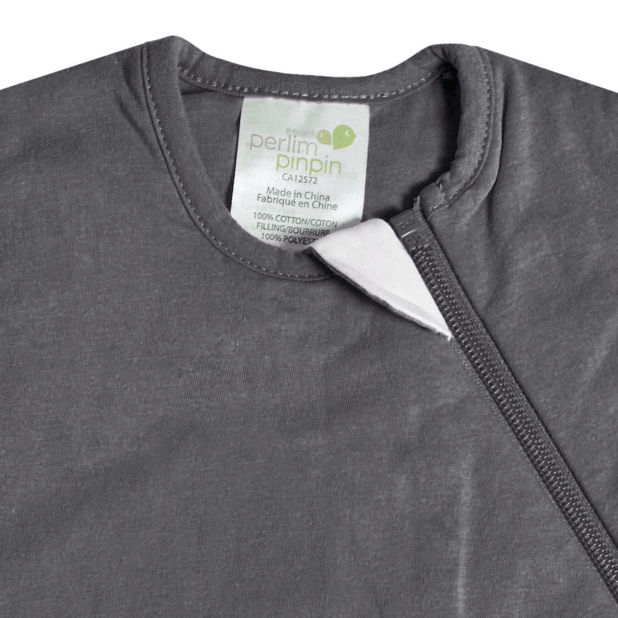 Bamboo newborn sleep sack - Charcoal (1.0 tog)