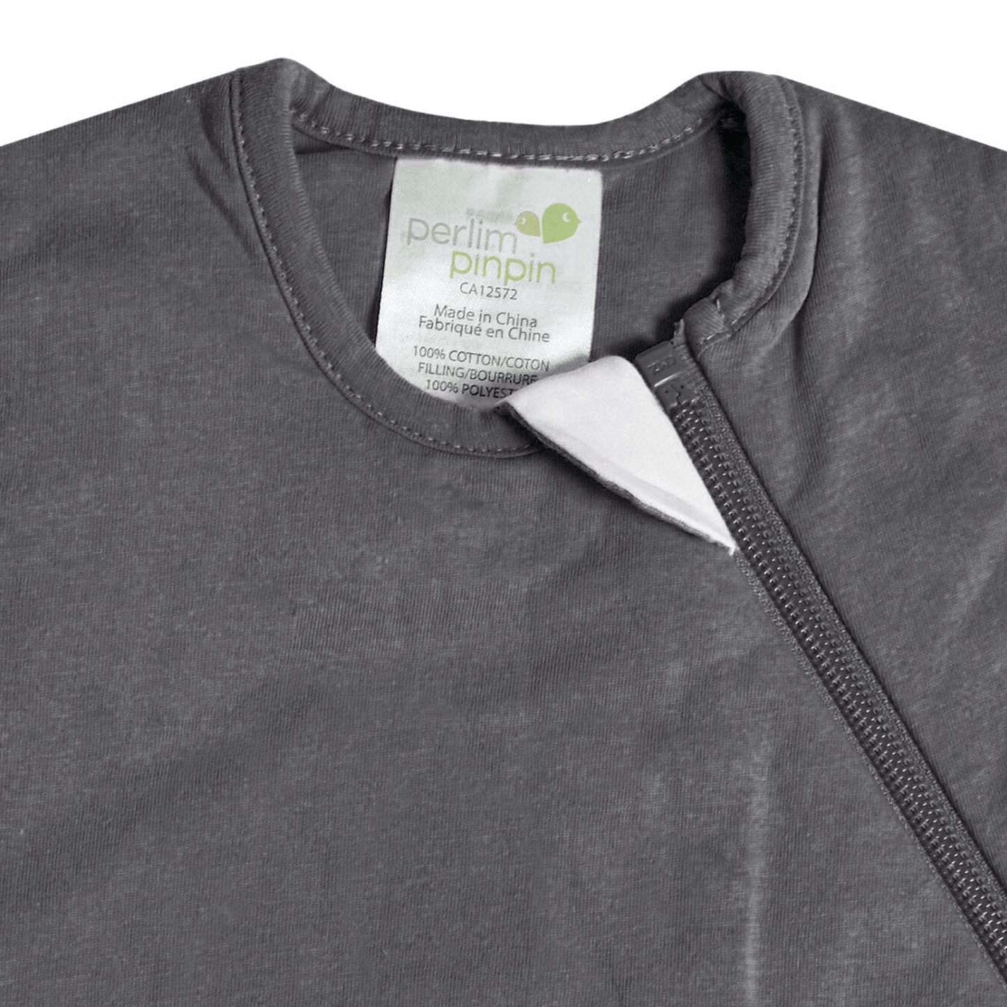 Bamboo newborn sleep sack - Charcoal (1.0 tog)