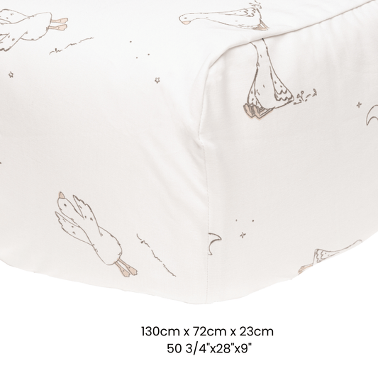 Crib fitted sheet - Goose