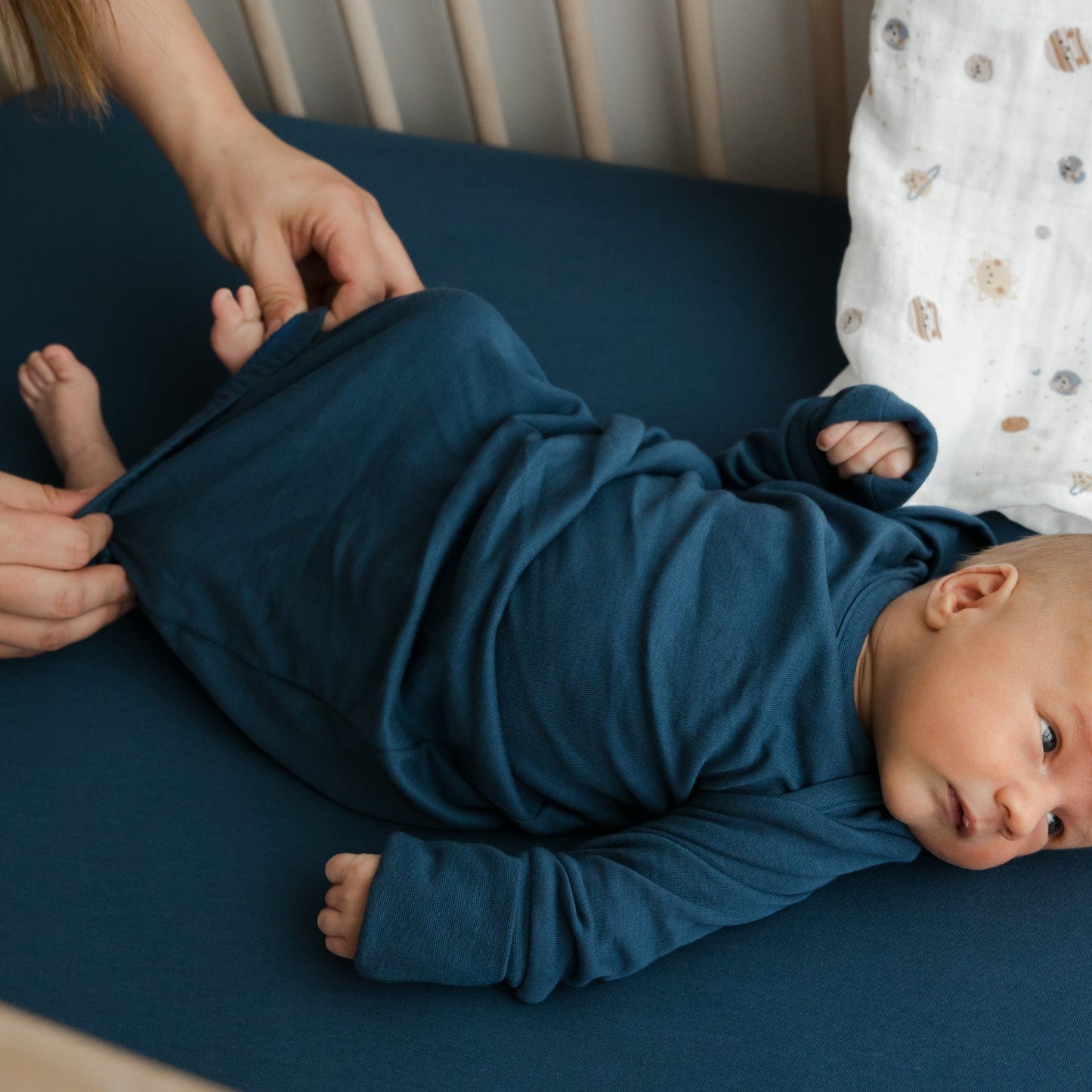 Bamboo Fitted sheet - Denim