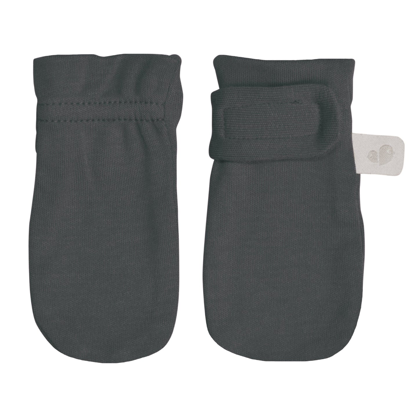 Newborn bamboo scratch mittens - Charcoal