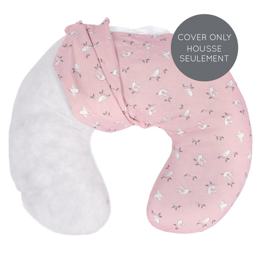 Housse de coussin d'allaitement en bambou – Oiseaux (HOUSSE SEULEMENT)