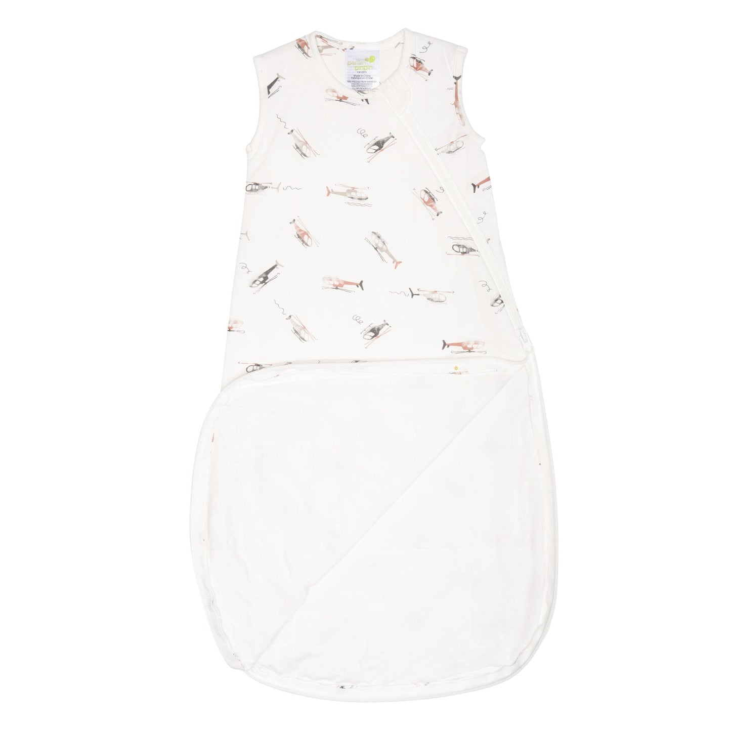 Quilted bamboo sleep sack - Helicopters (1.0 tog)