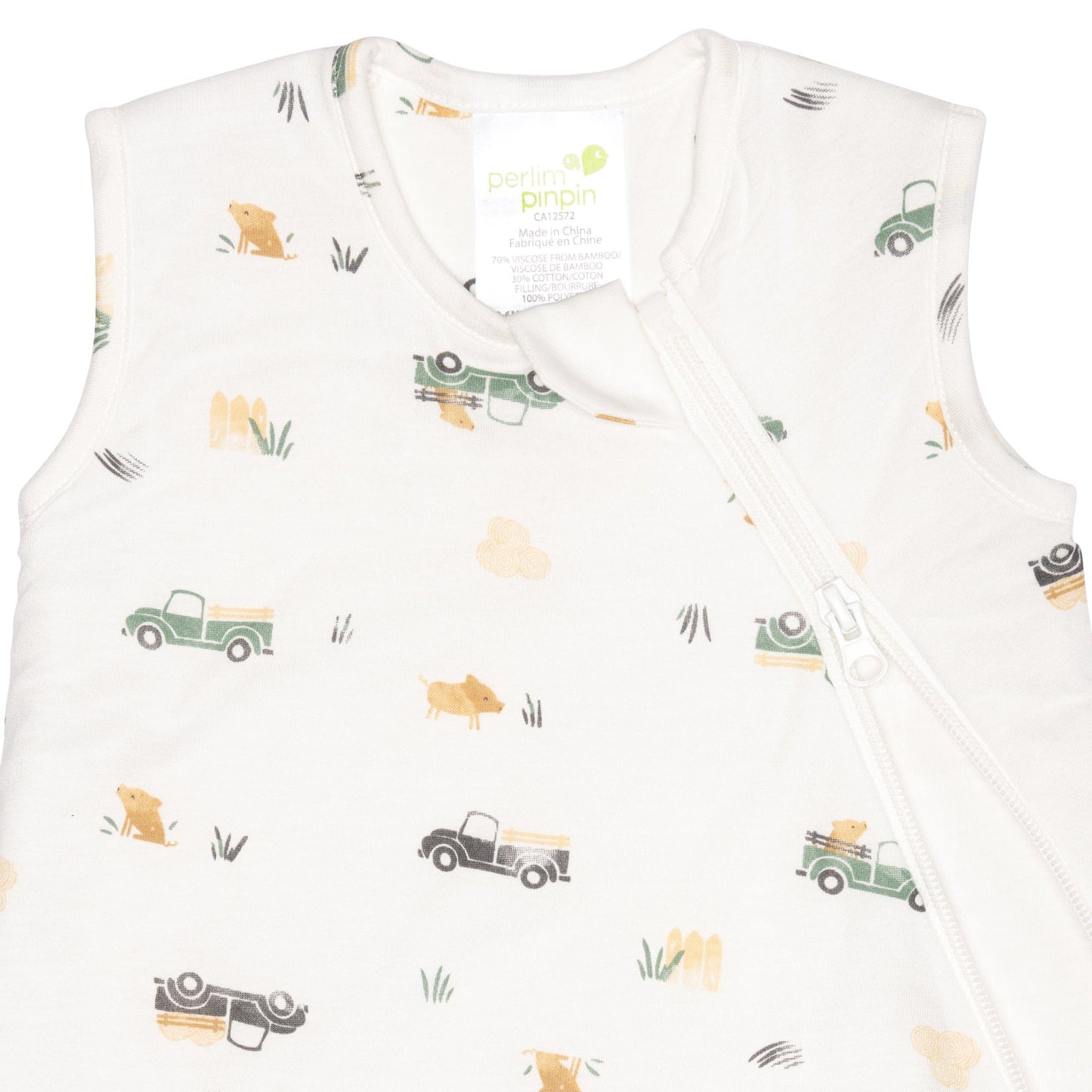 Quilted bamboo sleep sack - Prairies (2.5 togs)
