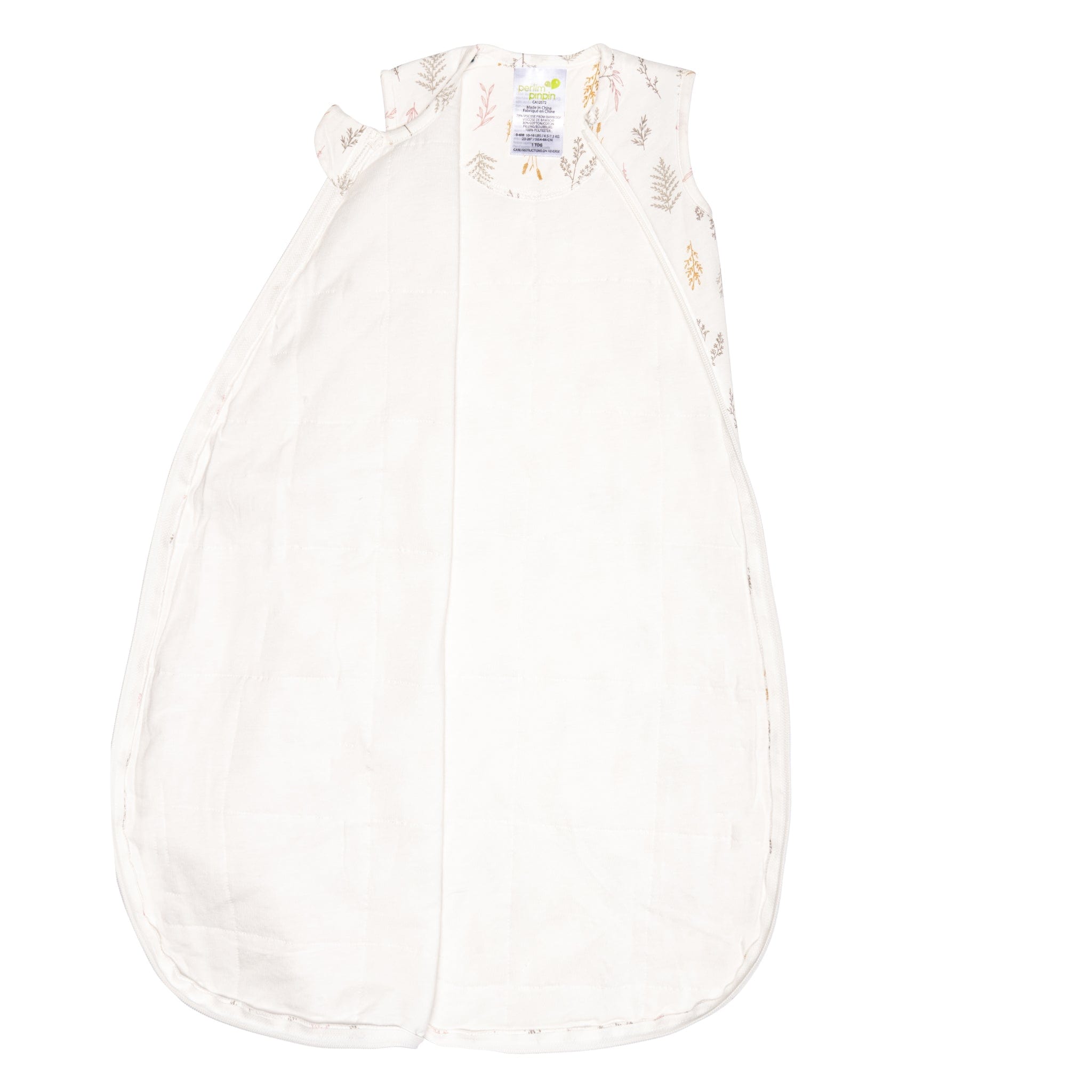 Quilted bamboo sleep sack - Wheat (2.5 togs)