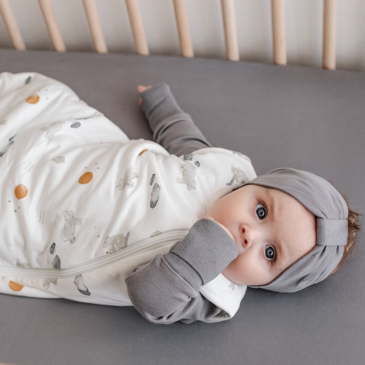 Quilted bamboo sleep sack - Full Moon (2.5 togs)