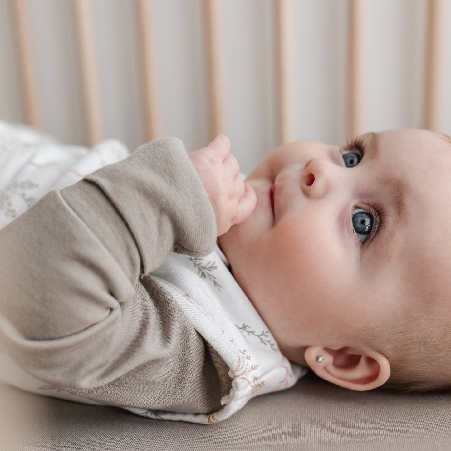 Quilted bamboo sleep sack - Wheat (2.5 togs)
