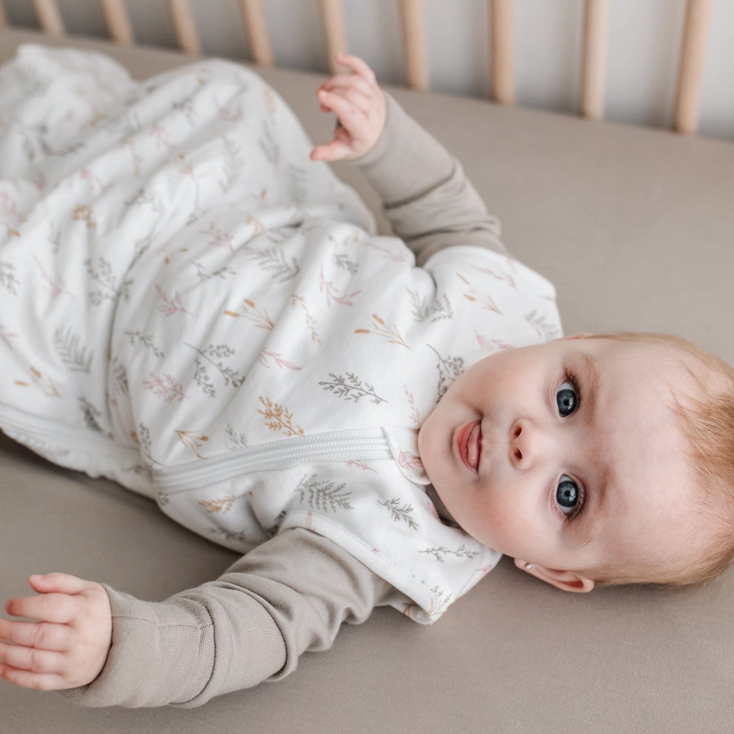 Quilted bamboo sleep sack - Wheat (2.5 togs)