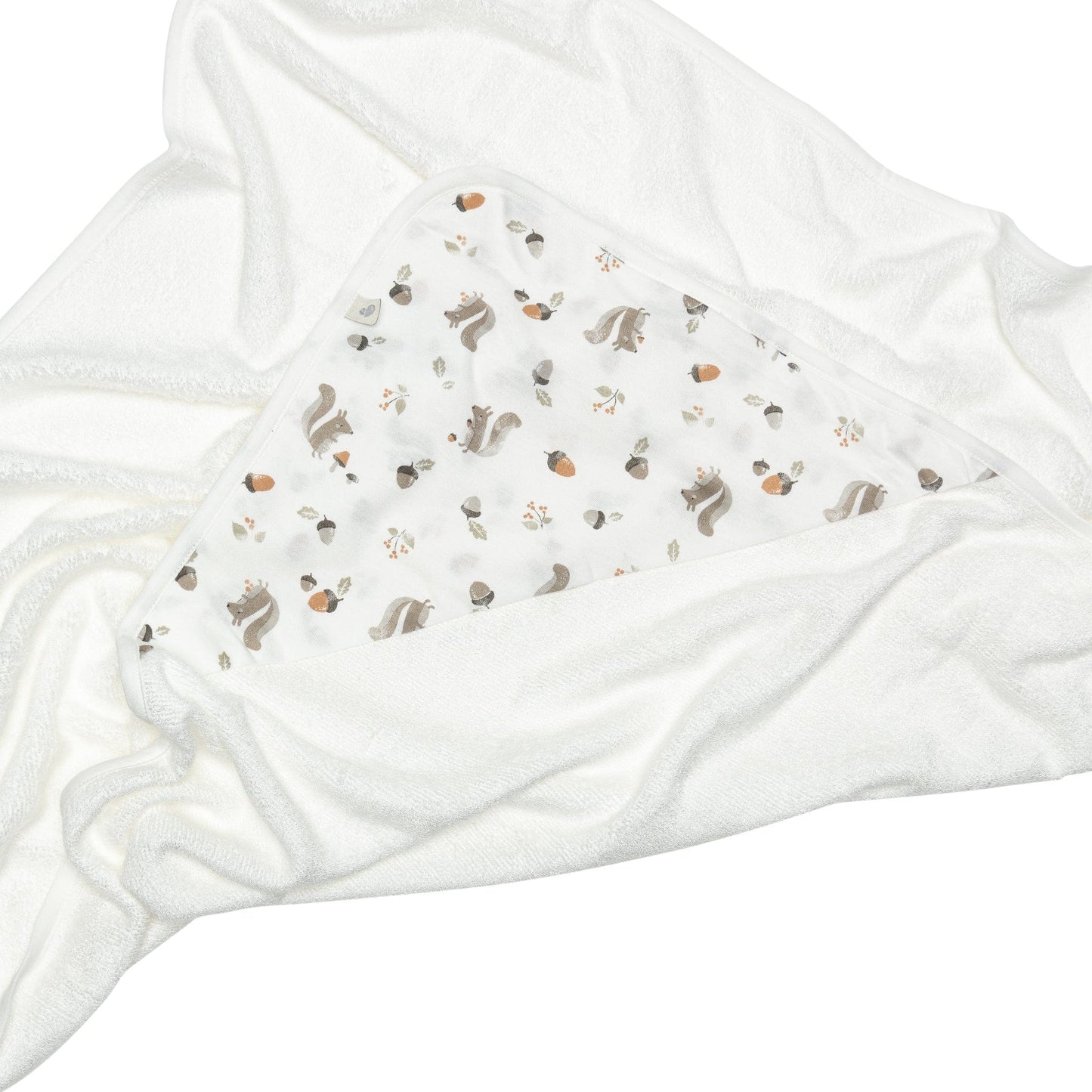 Bamboo hooded towel - Squirrels