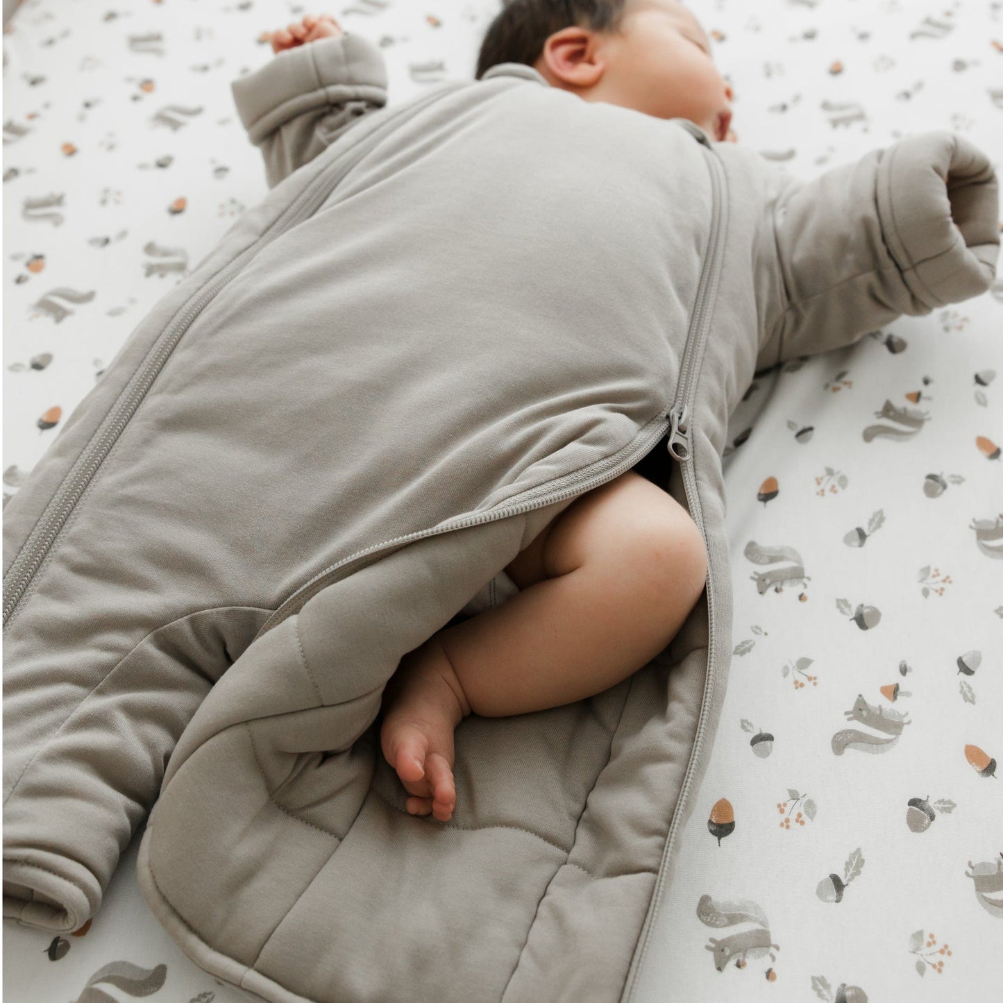 Bamboo Fitted sheet - Squirrel