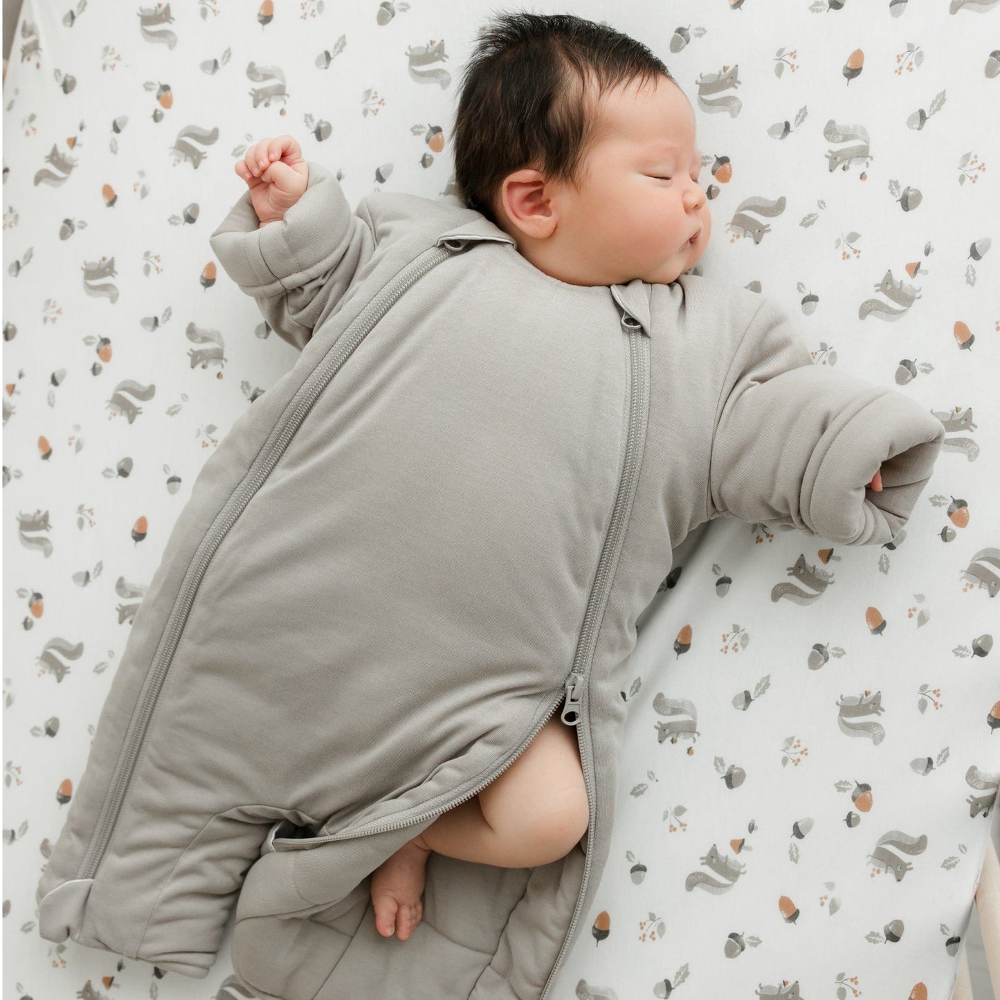 Bamboo Fitted sheet - Squirrel