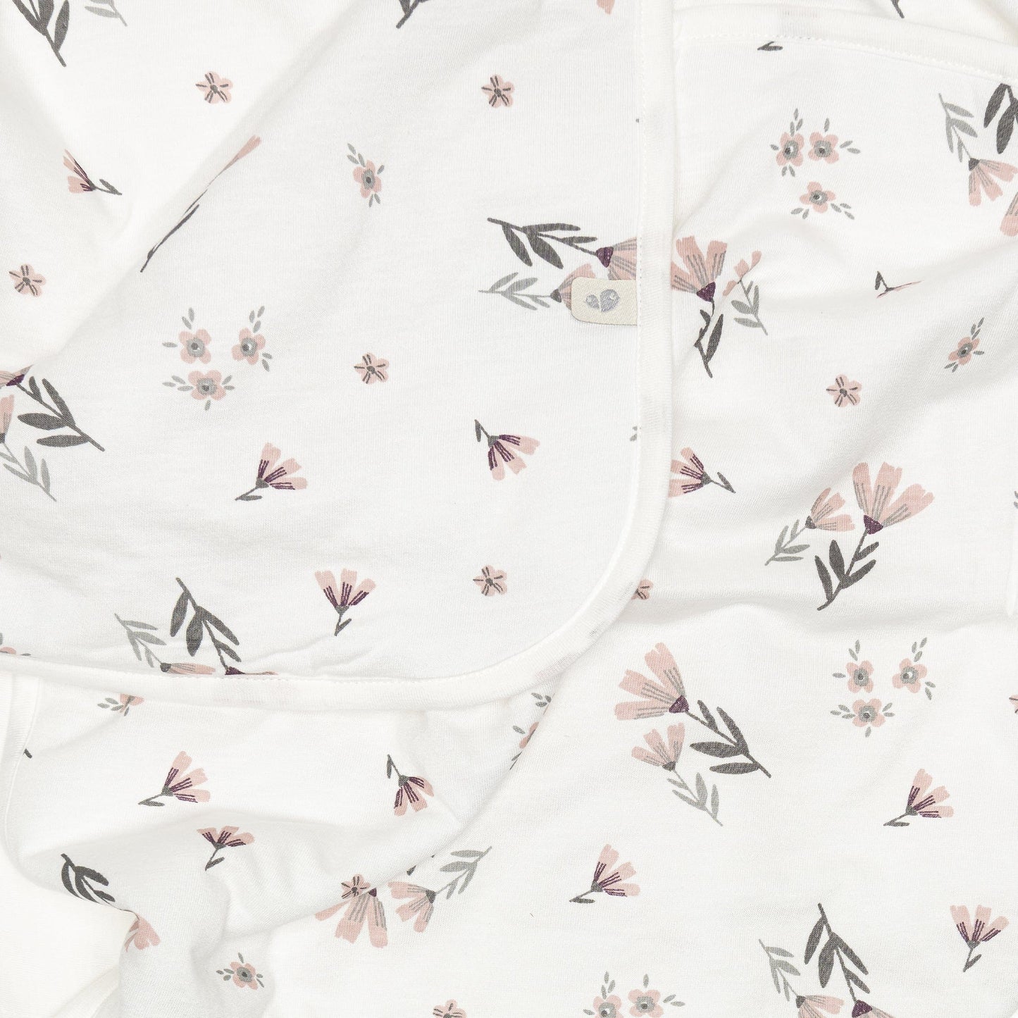 Couverture de bambou - Fleurs aquarelle