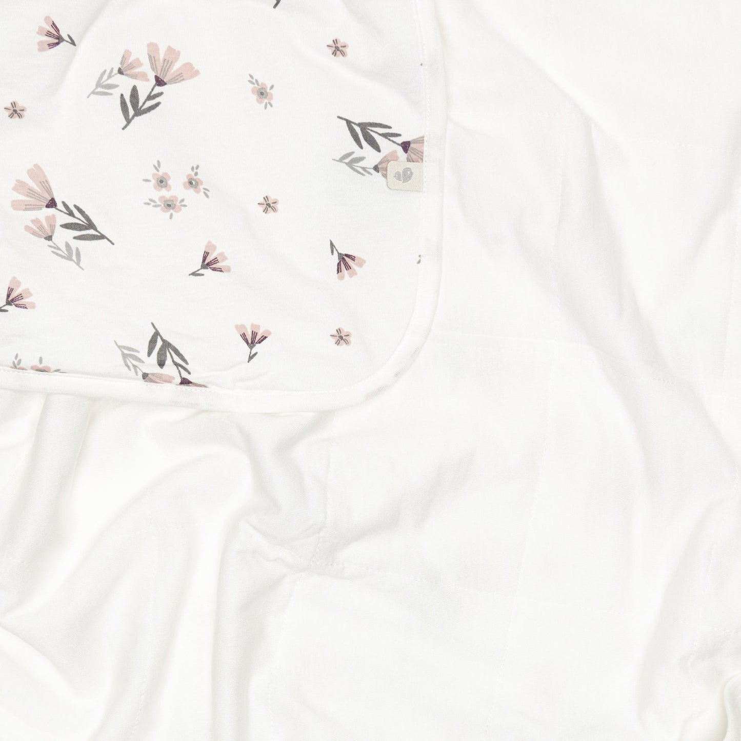 Couverture de bambou - Fleurs aquarelle