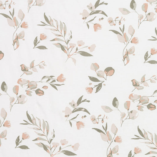 Housse de coussin d'allaitement en bambou – Feuilles (HOUSSE SEULEMENT)