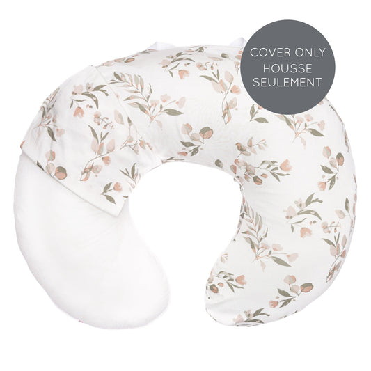 Housse de coussin d'allaitement en bambou – Feuilles (HOUSSE SEULEMENT)