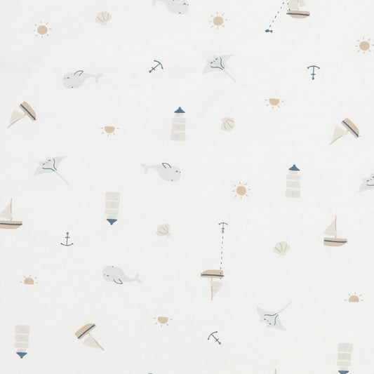 Housse de coussin d'allaitement en bambou – Océan (HOUSSE SEULEMENT)