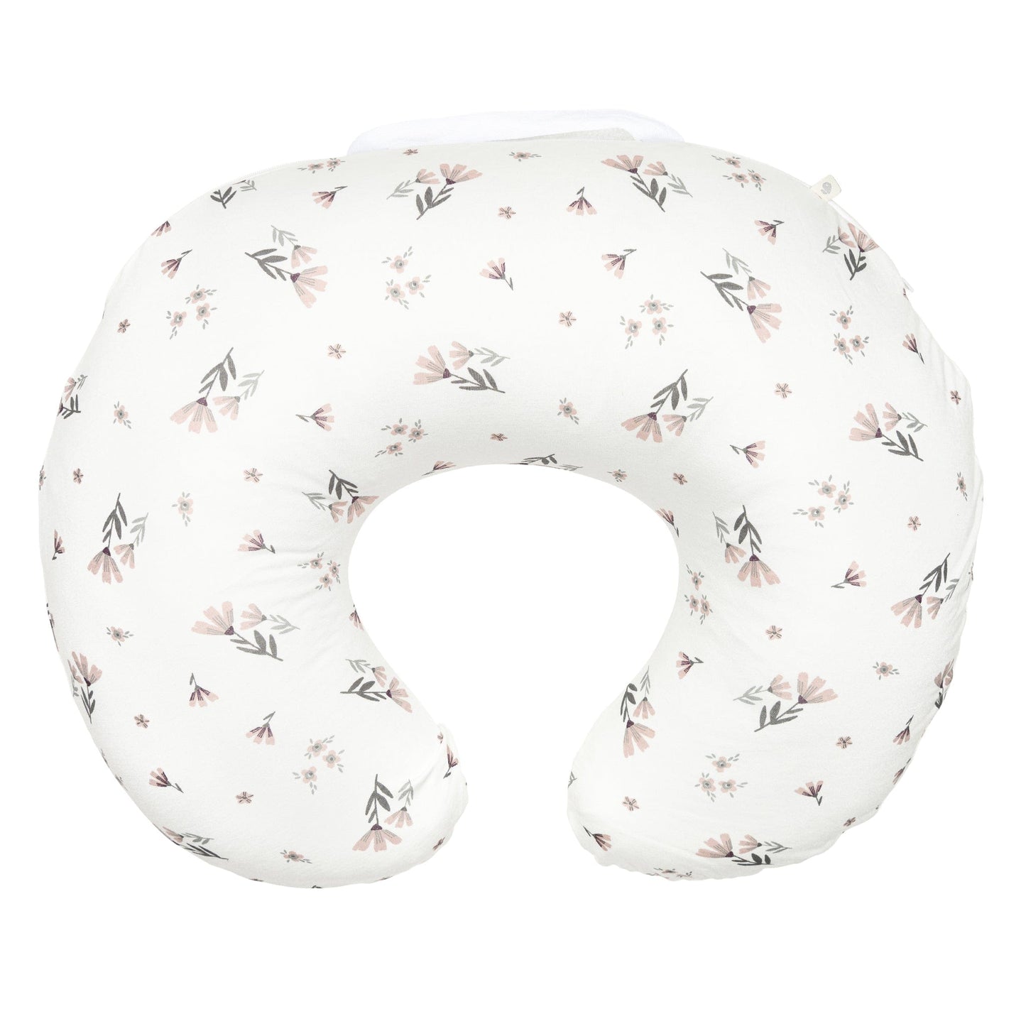 Coussin d'allaitement en bambou - Fleurs aquarelle
