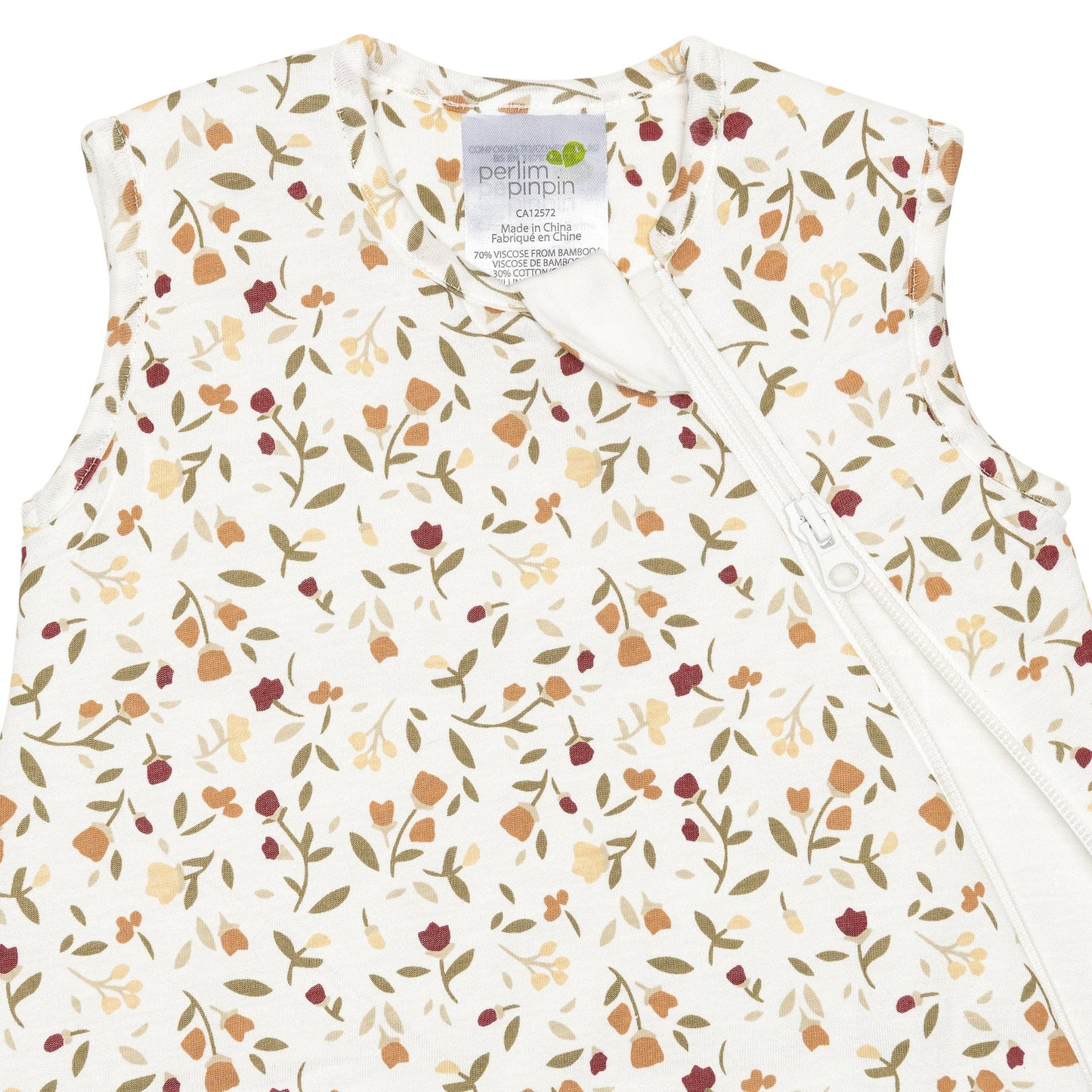 Quilted bamboo sleep bag - Floral (1.0 tog)