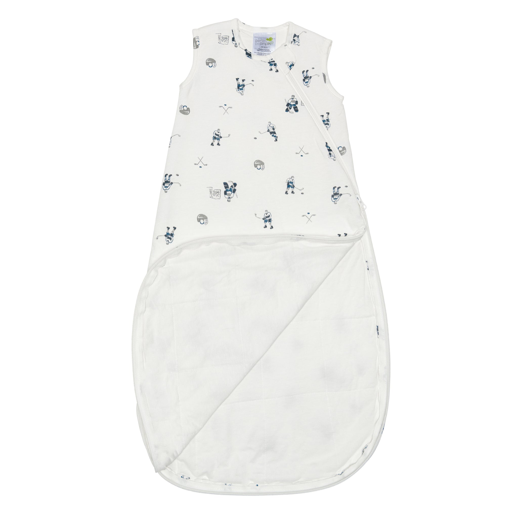 Quilted bamboo sleep sack - Hockey (1.0 tog)