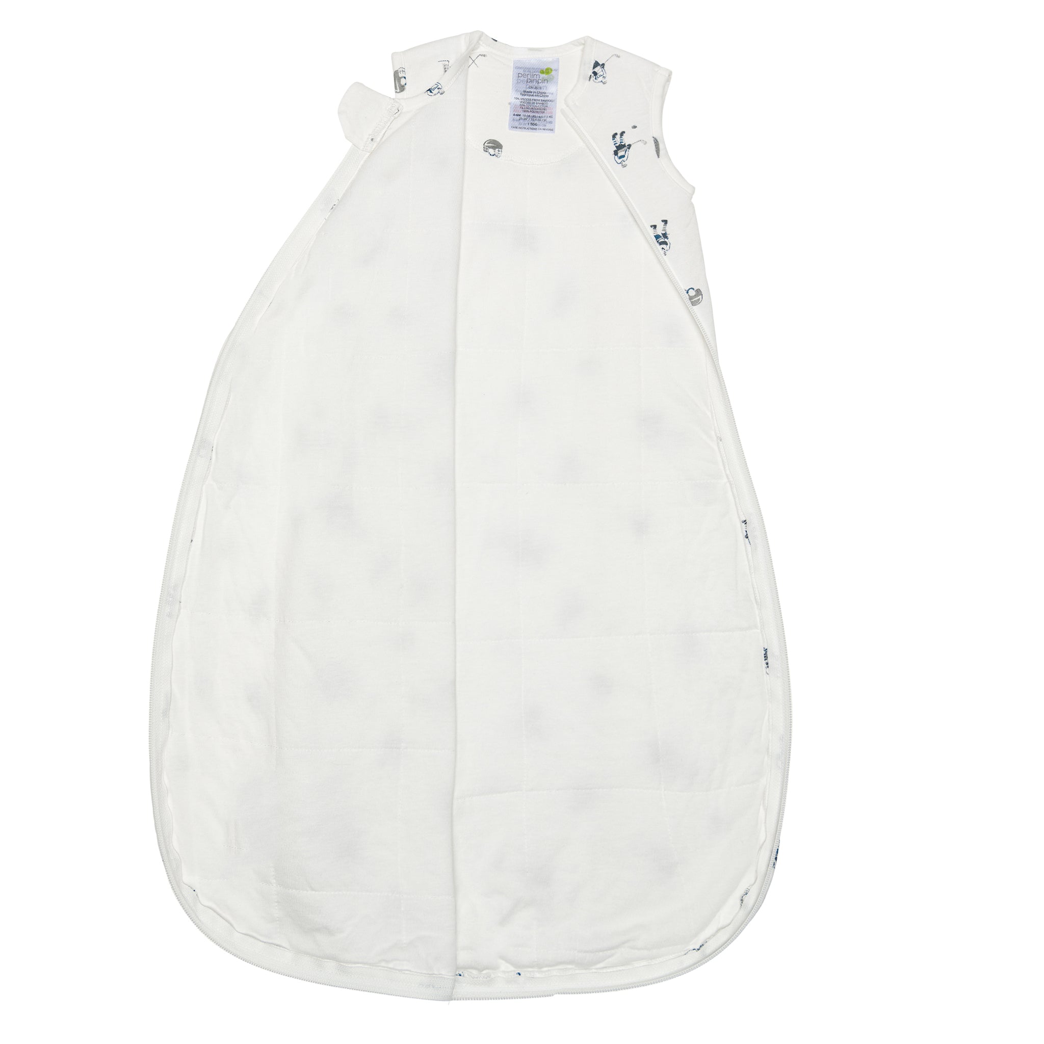 Quilted bamboo sleep sack - Hockey (1.0 tog)