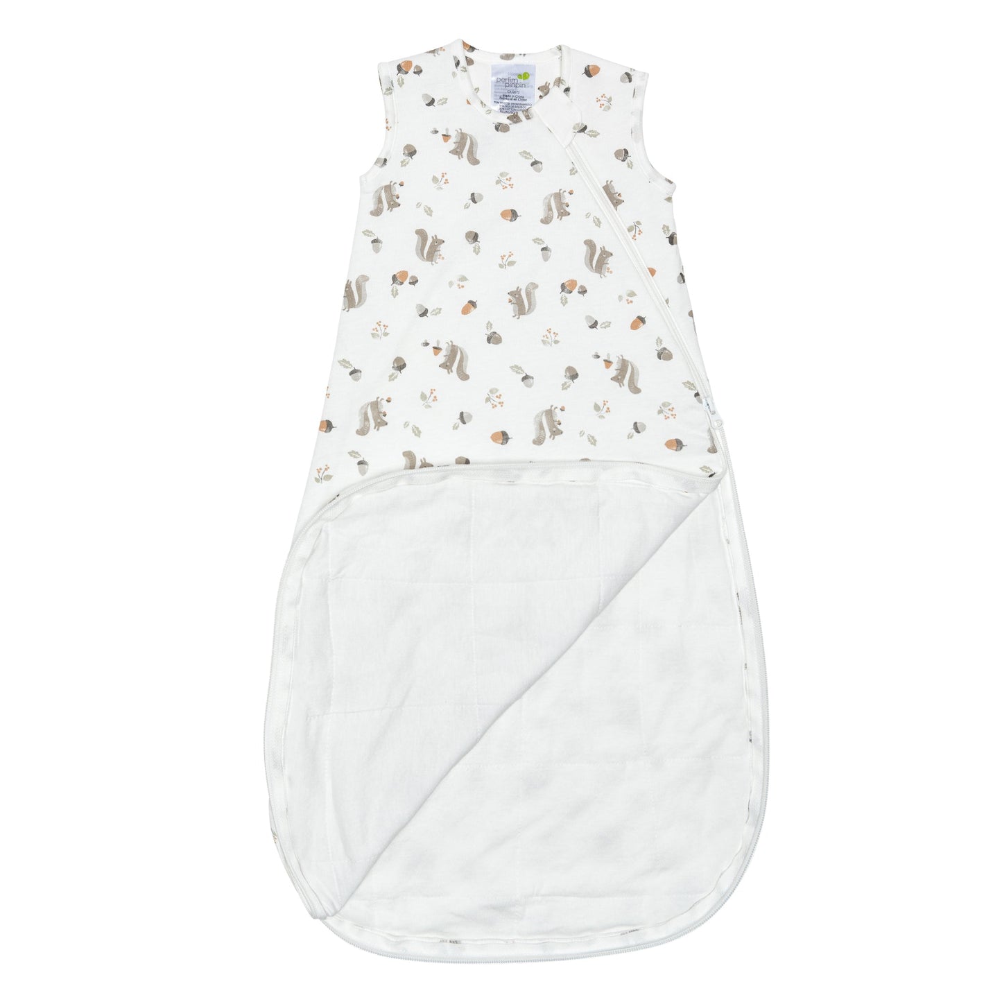 Quilted bamboo sleep bag - Squirrel (2.5 togs)