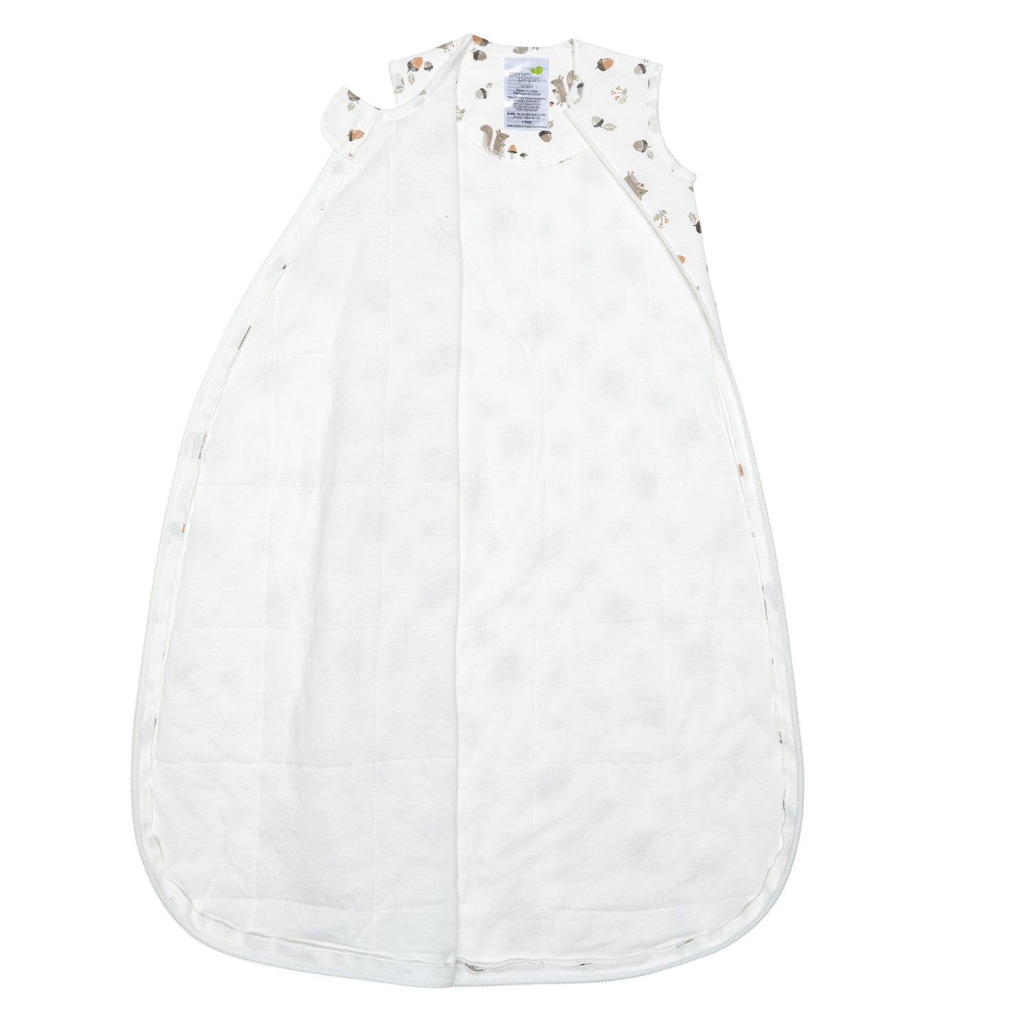 Quilted bamboo sleep bag - Squirrel (2.5 togs)