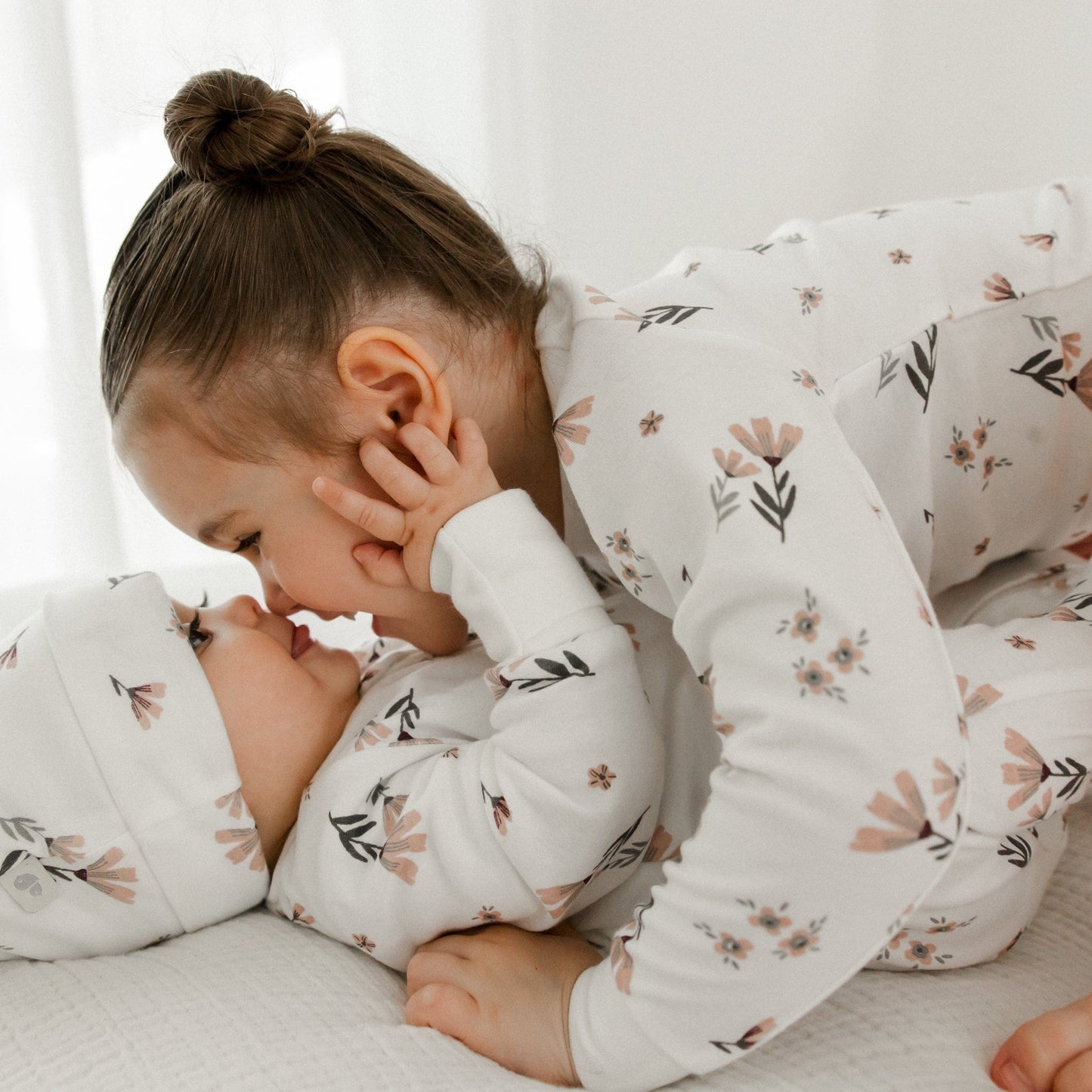 Bamboo pajama set - Watercolor Flowers