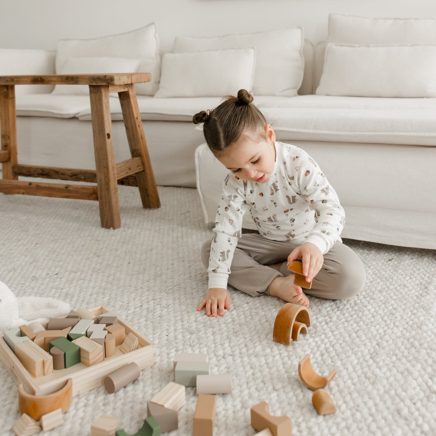 Bamboo pajama set - Squirrel