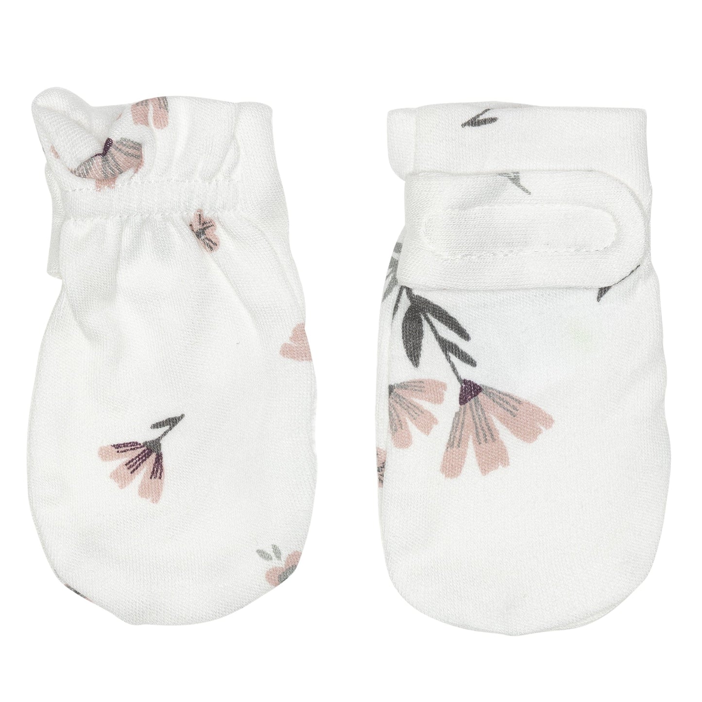 Bamboo scratch mittens - Watercolor Flowers