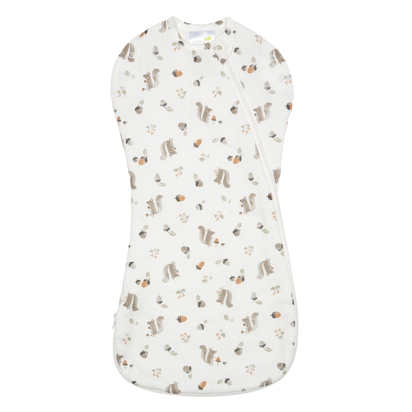 Bamboo newborn sleep sack - Squirrel (1.0 tog)