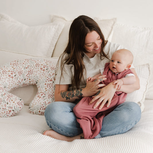 Bamboo nursing pillow - Garden