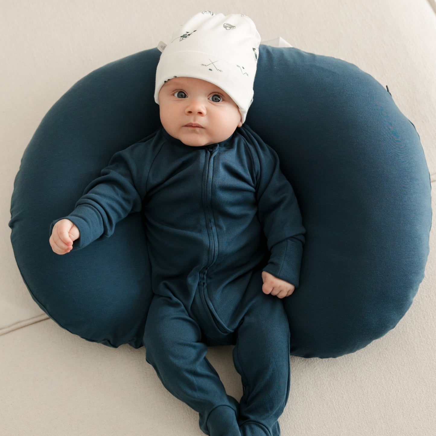 Bamboo baby sleeper - Denim