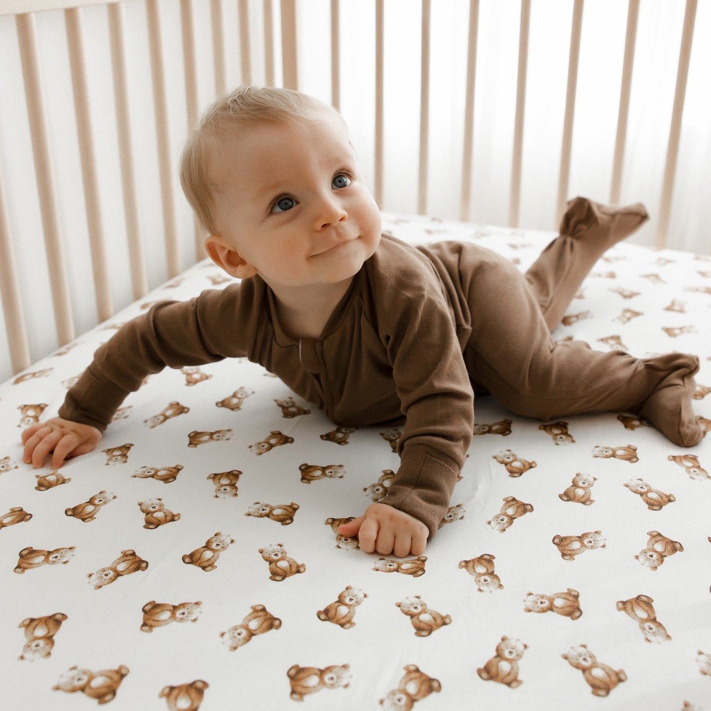 Bamboo baby sleeper - Moka