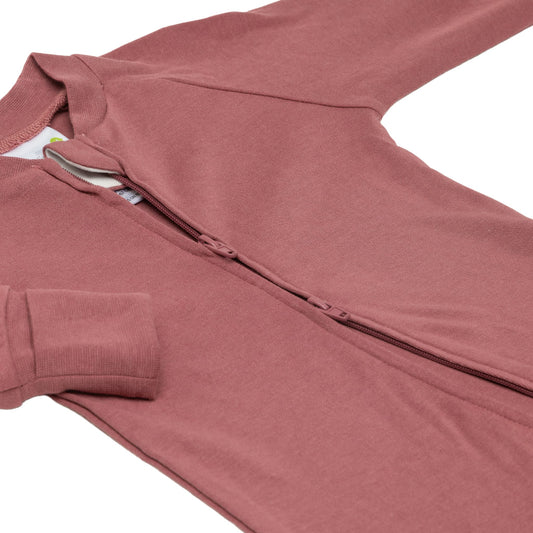 Bamboo baby sleeper - Raspberry