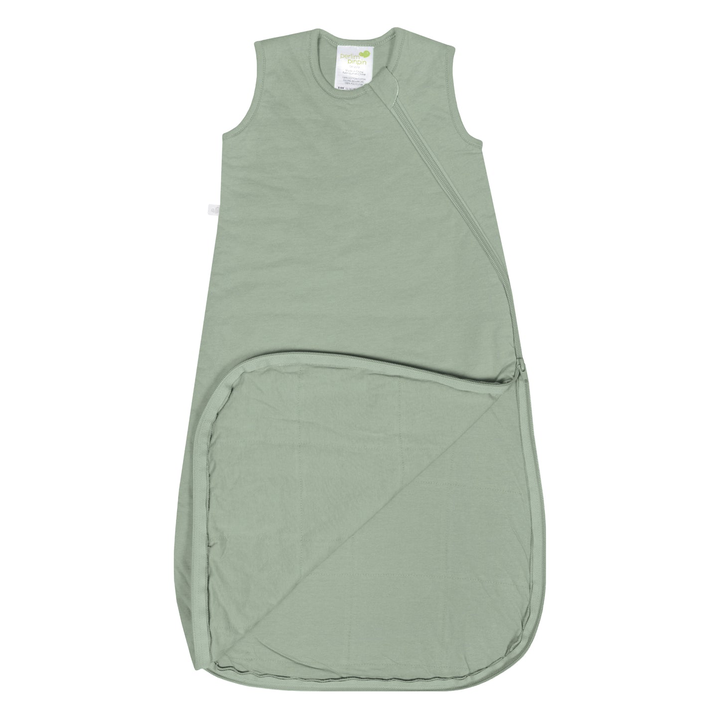 Quilted bamboo sleep sack - Moss Green (1.0 tog)
