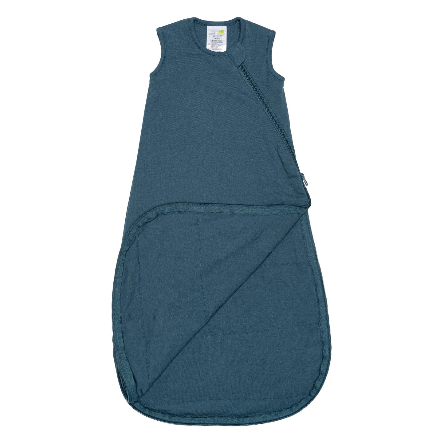 Quilted bamboo sleep bag - Denim (1.0 tog)