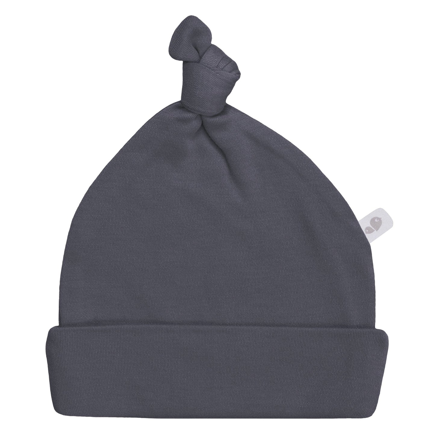 Newborn bamboo knotted hat - Charcoal