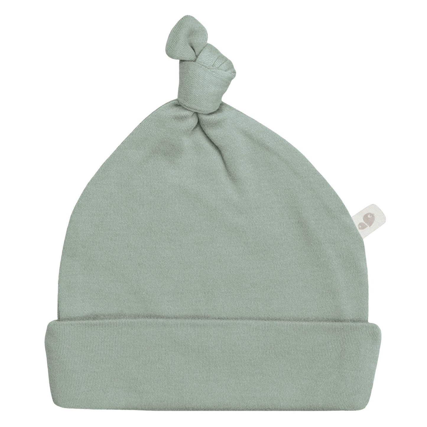 Newborn bamboo knotted hat - Moss green