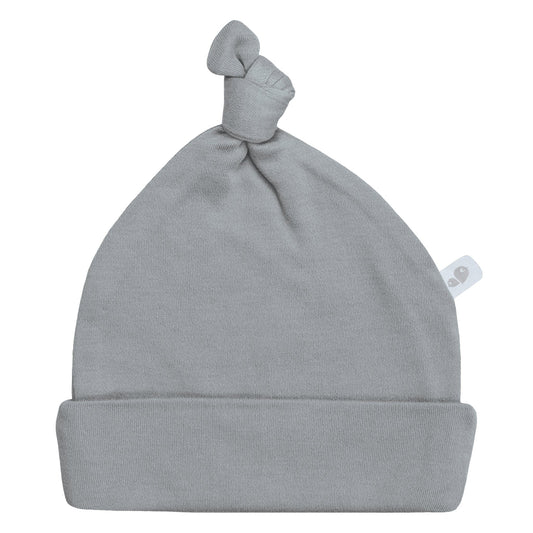 Bonnet à nœud bambou pour nouveau-né - galets