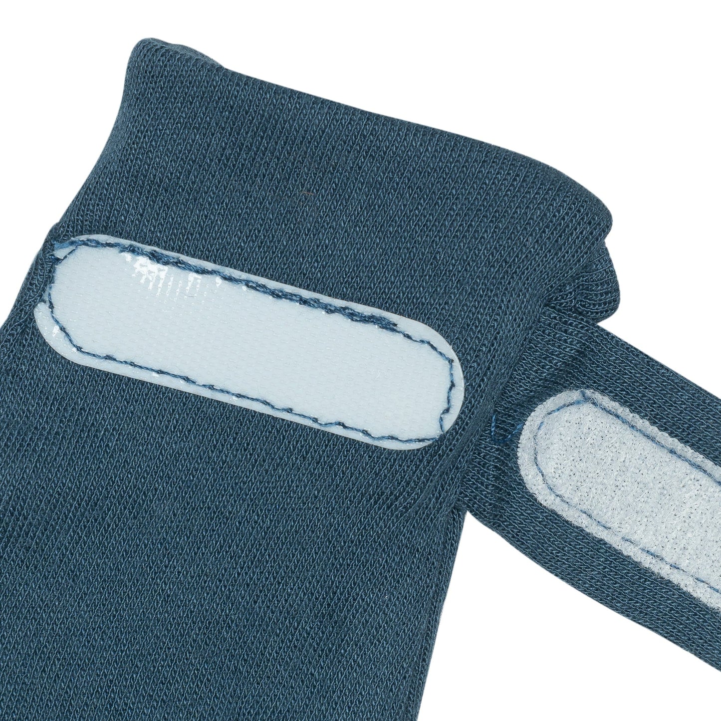 Mitaines anti-égratignures en bambou pour nouveau-né - Denim