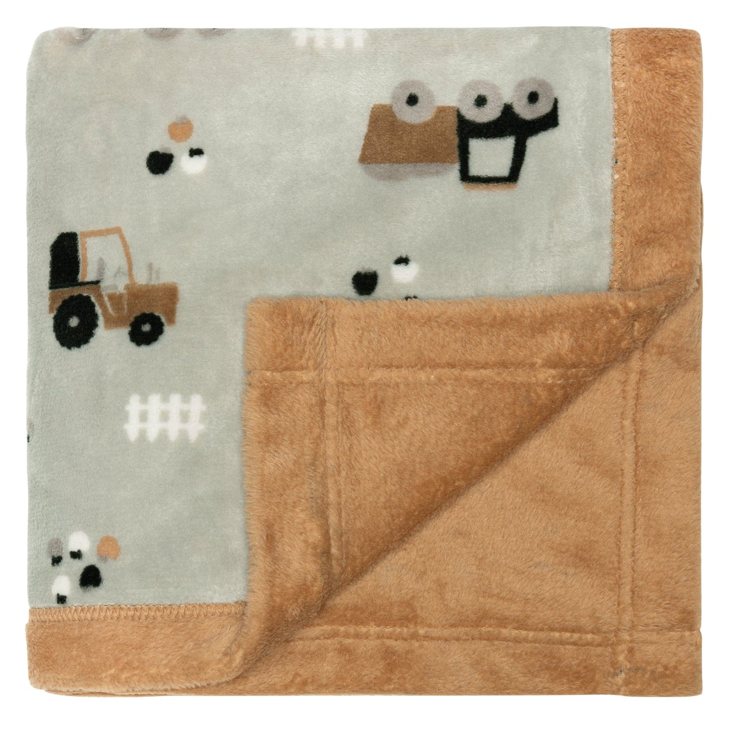 Plush blanket - Tractors