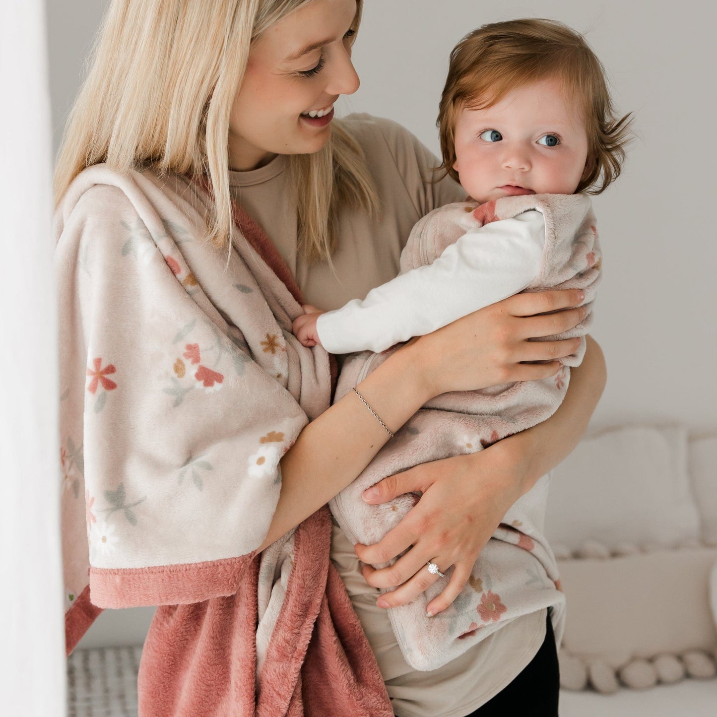 Plush blanket - Floral