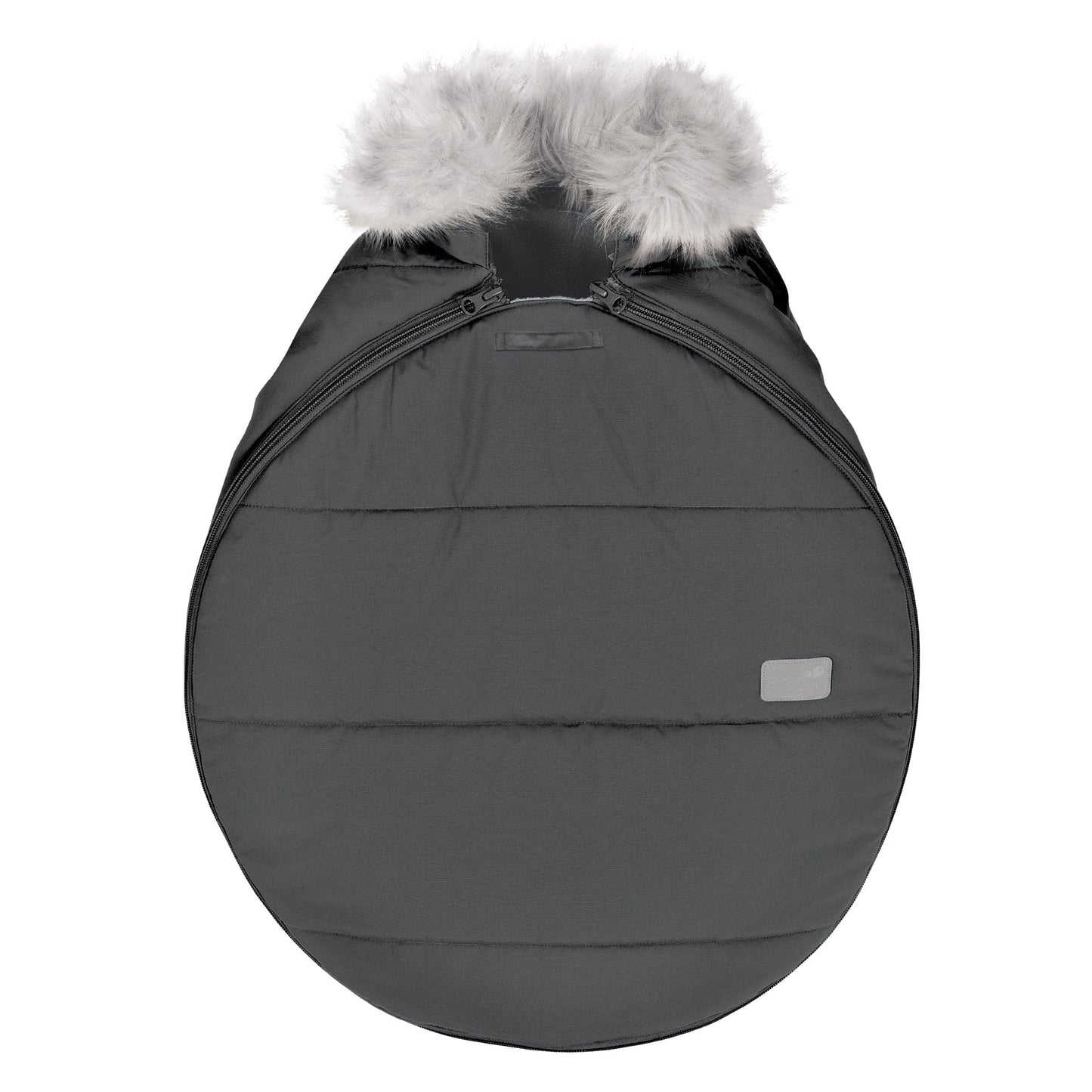 Winter car seat cover - Charbon