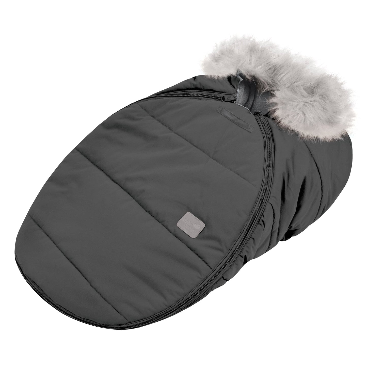 Winter car seat cover - Charbon