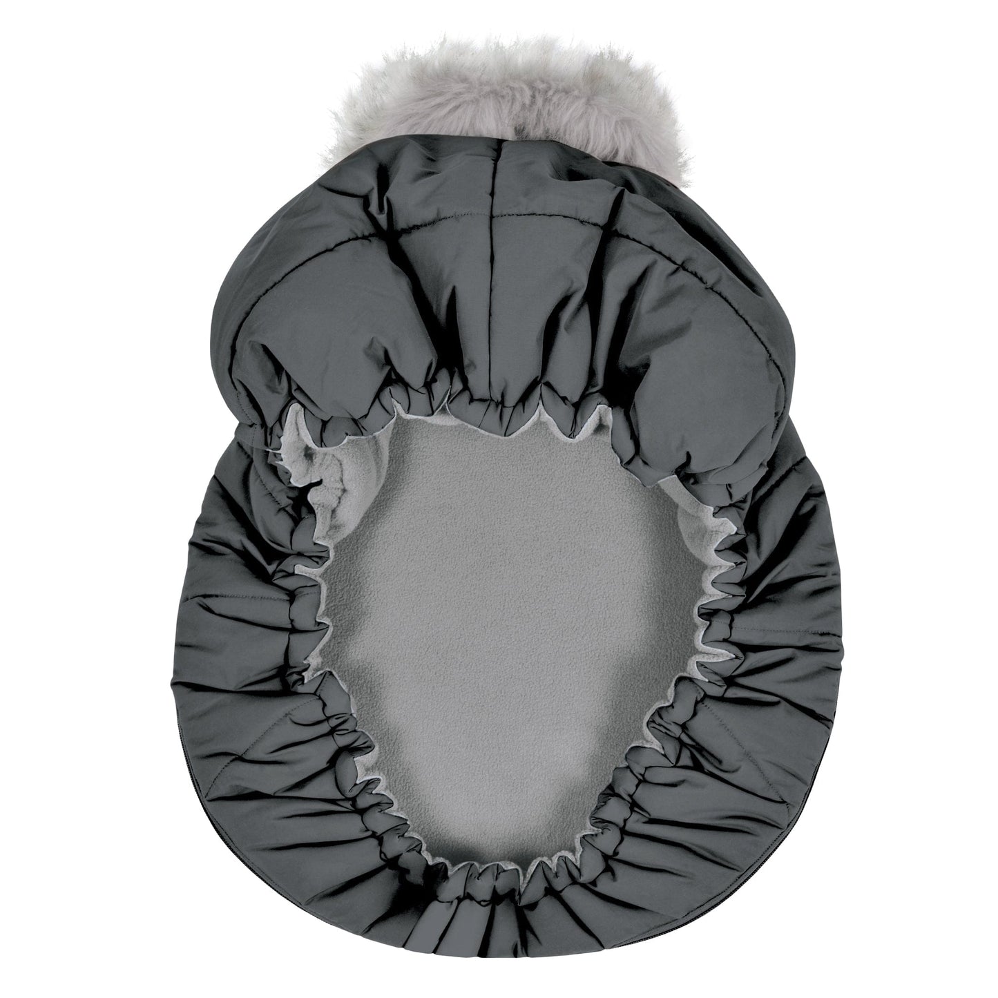 Winter car seat cover - Charbon