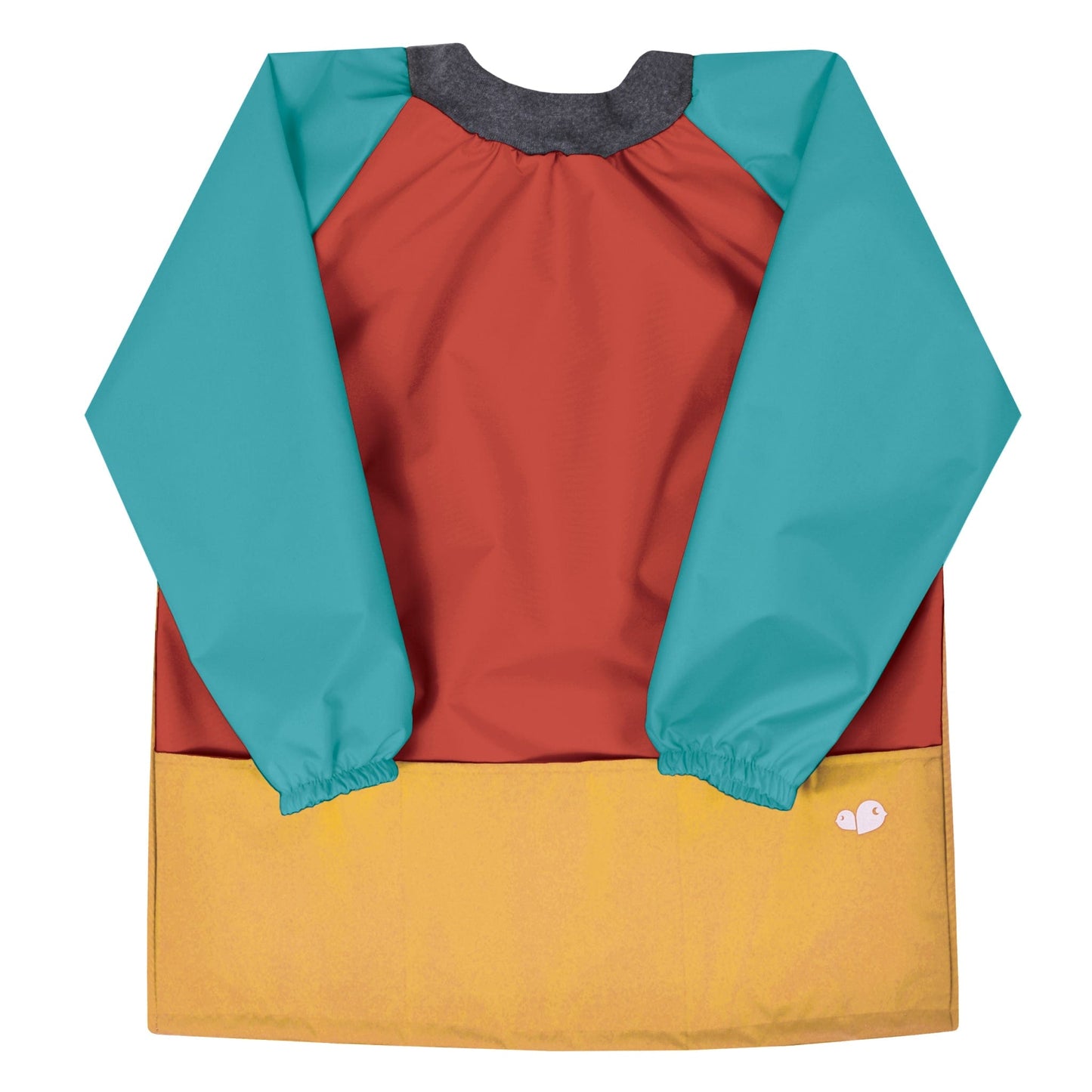 Kid Smock - Yellow, Teal & Brick Color Block